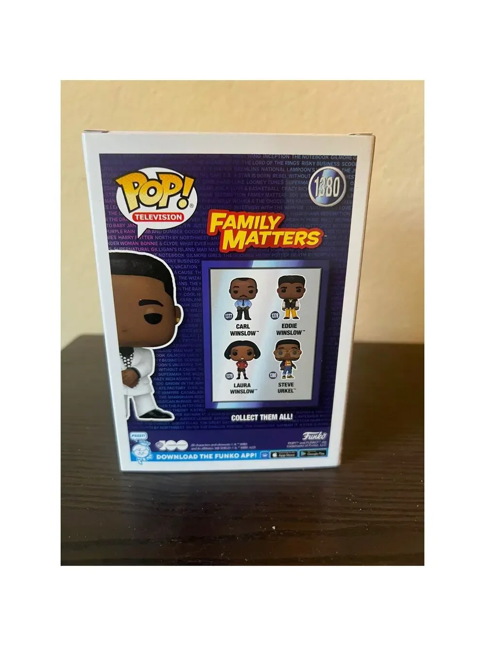 CHASE LIMITED EDITION Steve Urkel Stefan Funko Pop #1380 Family Matters TV Show